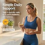 PURICA Complété 360 Champignon à spectre complet micronisé 144 Gélules, 48-Day Formule adaptogène avec Ashwagandha, Reishi, & La Manille du Lion