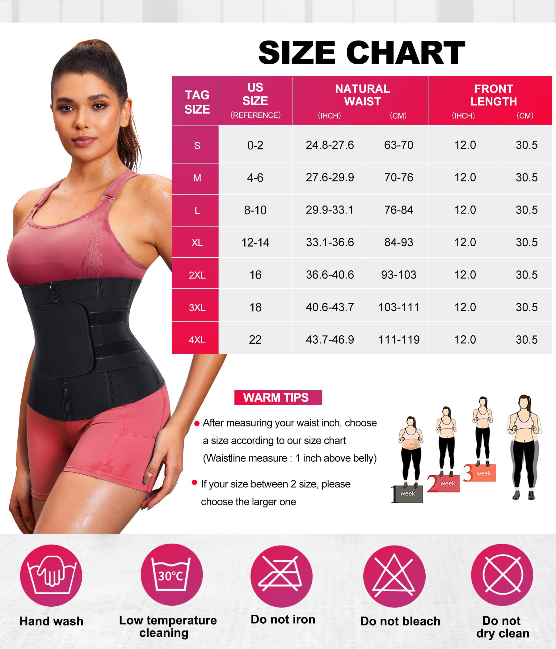 TrainingGirl Ceinture de maintien de taille pour femme, corset minceur, contrôle du ventre, ceinture de sudation pour le sport, gaine amincissante, gaine perte de poids