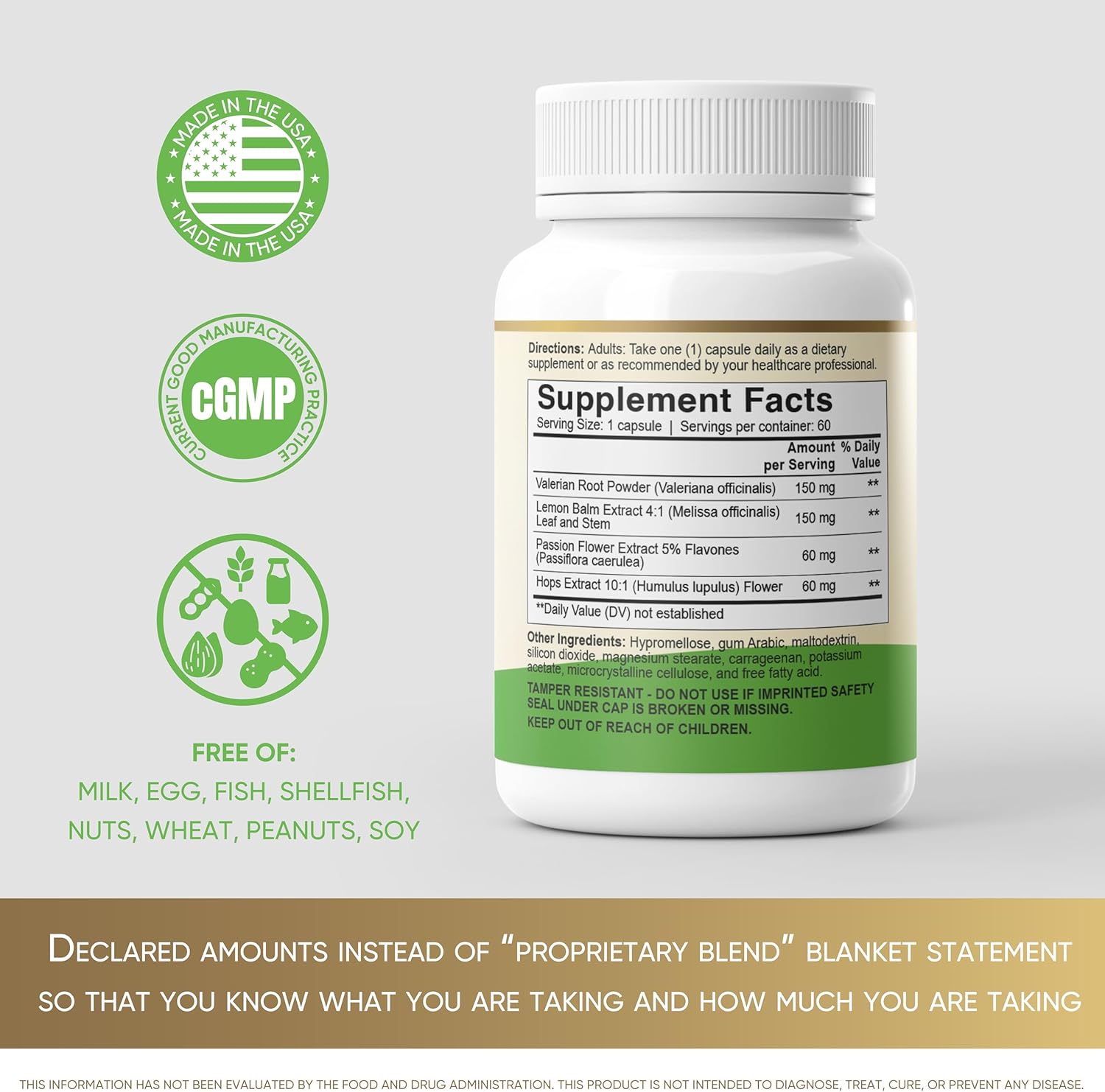 MigReLax - Doctor Formulated Migraine Relief Supplements - Sleep & Relaxation Support with Valerian, Lemon Balm, Passion Flower, Hops - Migraine Supplement for Women & Men - Migraine Headache Support