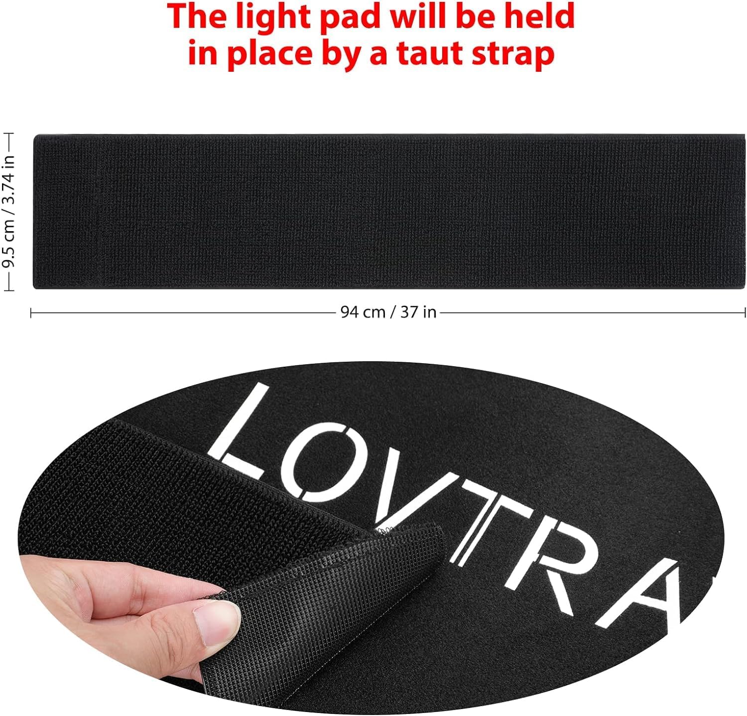 LOVTRAVEL New 16'' X 7.9'' LED 660nm Red Light Therapy and 850nm Near Infrared Light Therapy Devices Large Pads Wearable Wrap for Pain - Image 6