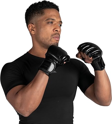 Miniatura 2 de Sanabul Guantes forjados de batalla de 4 onzas MMA para hombres y mujeres, guantes profesionales de boxeo, Muay Thai, Kickboxing, para combate,