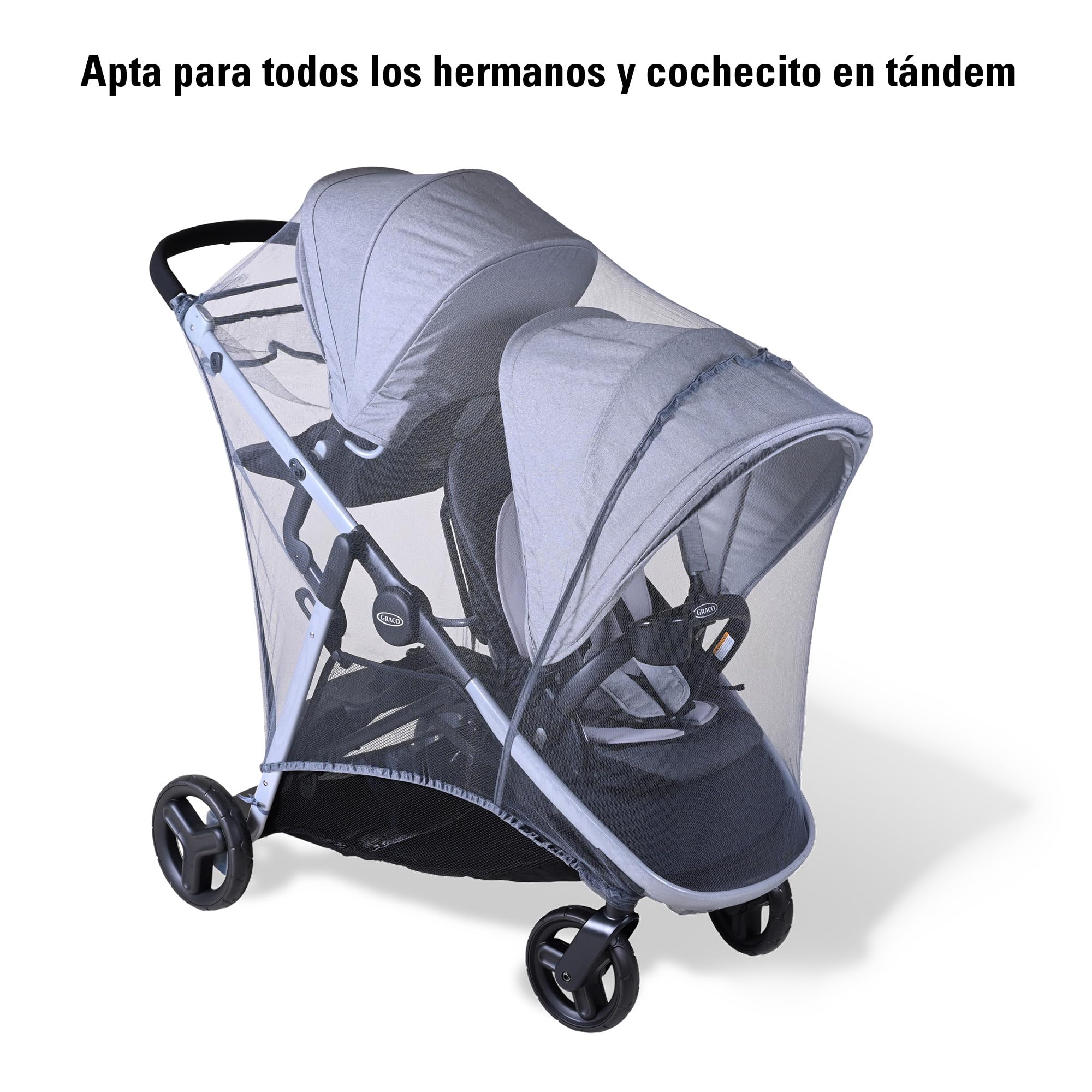 Mosquitera para cochecito XXL – Mosquitera y mosquitera para carritos hermanos y cochecitos grandes – Universal – Mosquitera – Elástico con bolsa
