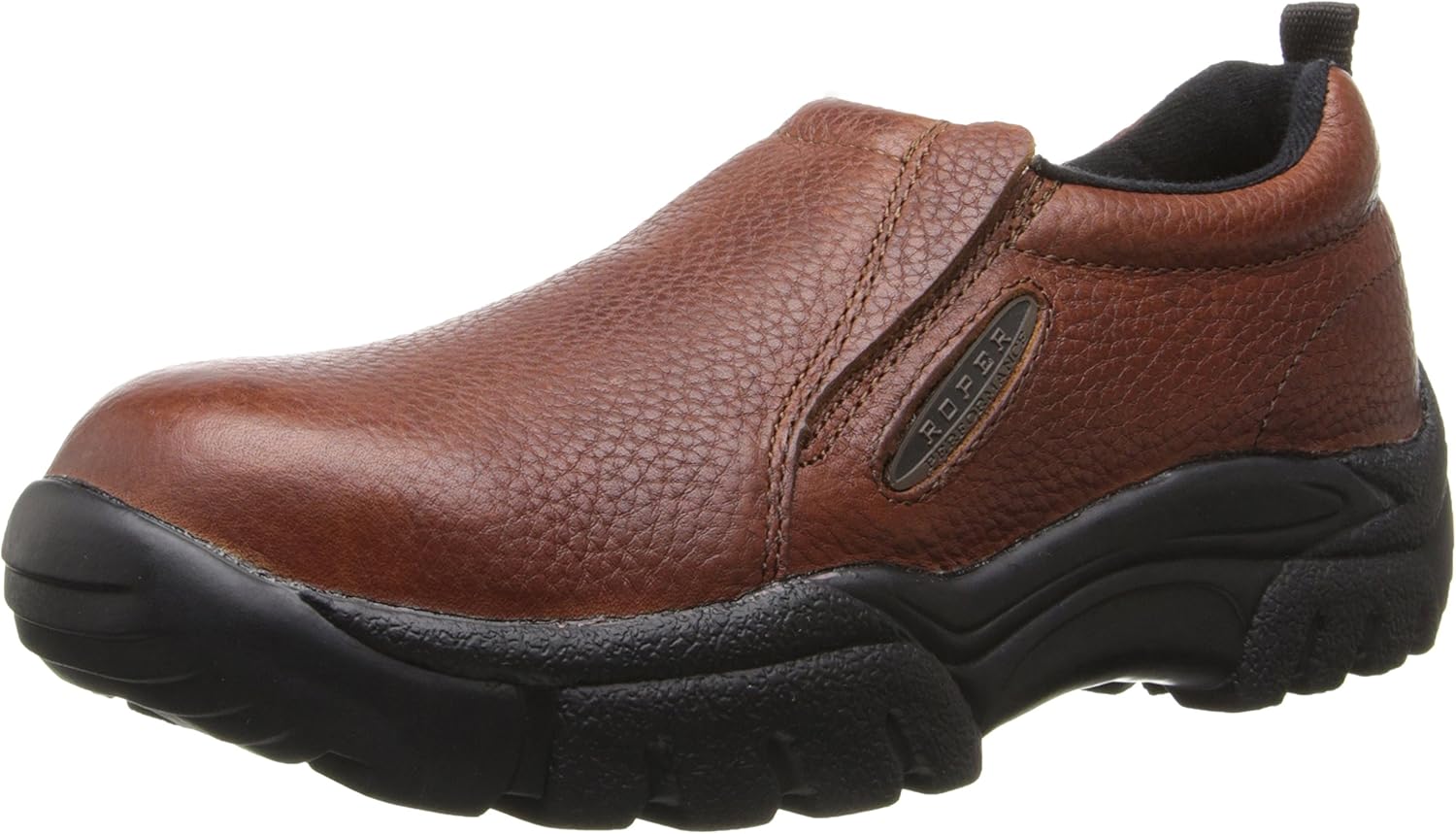Roper Mens Performance Slip On Shoe, Brown, 8 EE