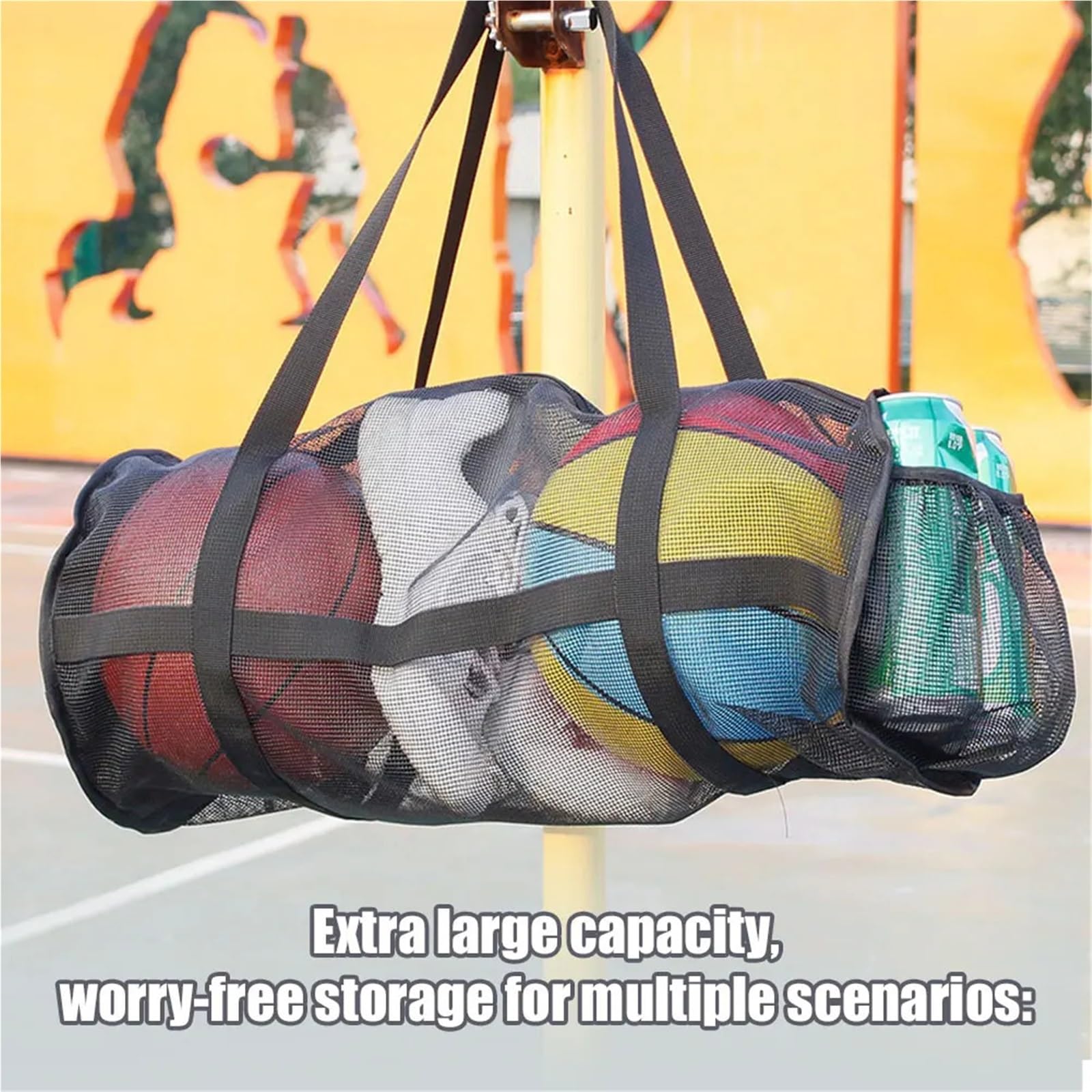 Bolsa de Gran Capacidad for 2 balones Deportivos: Baloncesto, Voleibol y fútbol para Pelotas