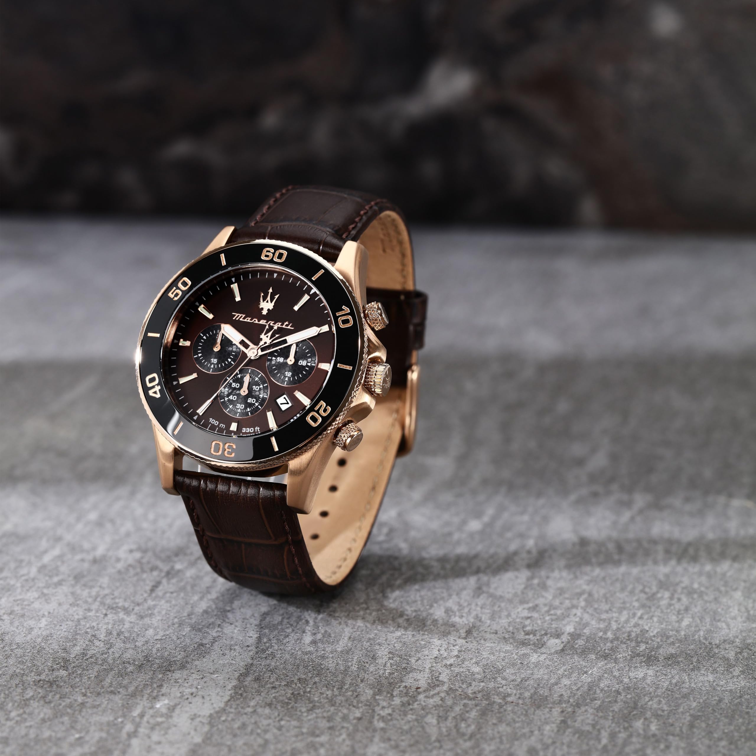 Maserati Limited Edition Orologio Uomo, Cronografo, Analogico, Cinturino in Pelle, Impermeabile, Collezione Competizione - R8871600001