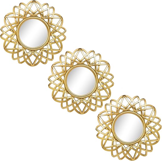 Small Round Mirrors for Wall Decor Set of 3 Great Home Accessories