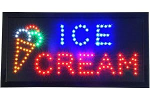 Attention-Grabbing Animated ICE Cream Neon Sign for Business Success