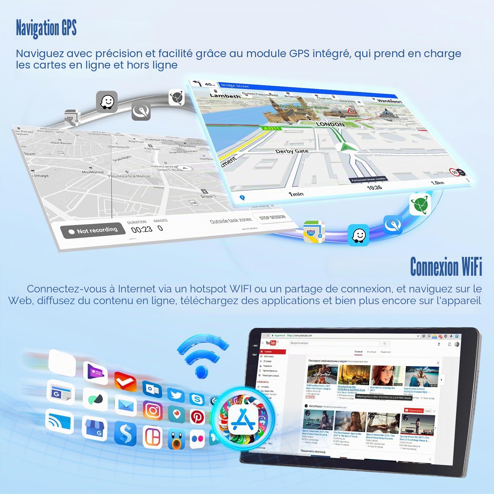 4+64G Inefala Android 15 Autoradio pour Peugeot 308 408 2007-2015 avec 9''Incell Écran Tactile,Carplay Voiture Android Auto sans Fil,Autoradio Bluetooth avec Caméra de Recul GPS WiFi RDS/FM EQ SWC MIC