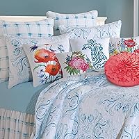 Vista 2 de C&F Home Veranda Quilt, Blanco/Azul, Full/Queen Full/Queen Blanco/Azul