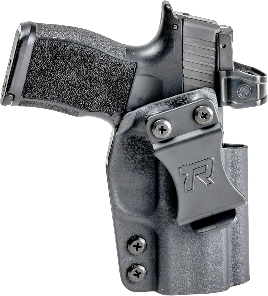 Rounded IWB Holster - Inside Waistband Concealed Carry, American Made, Concealment Express, Black Kydex, Optics Ready, Fits: