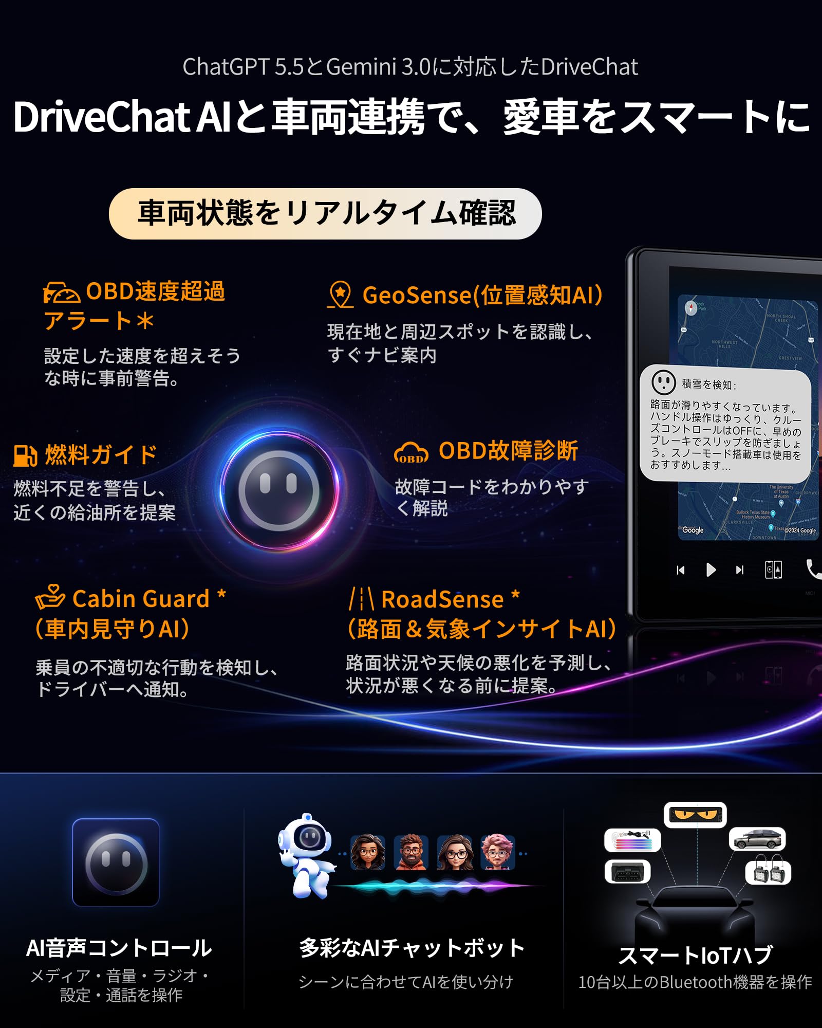 Amazon.co.jp: 【10インチ】ATOTOZONE X10 AI Androidカーナビ 2DIN
