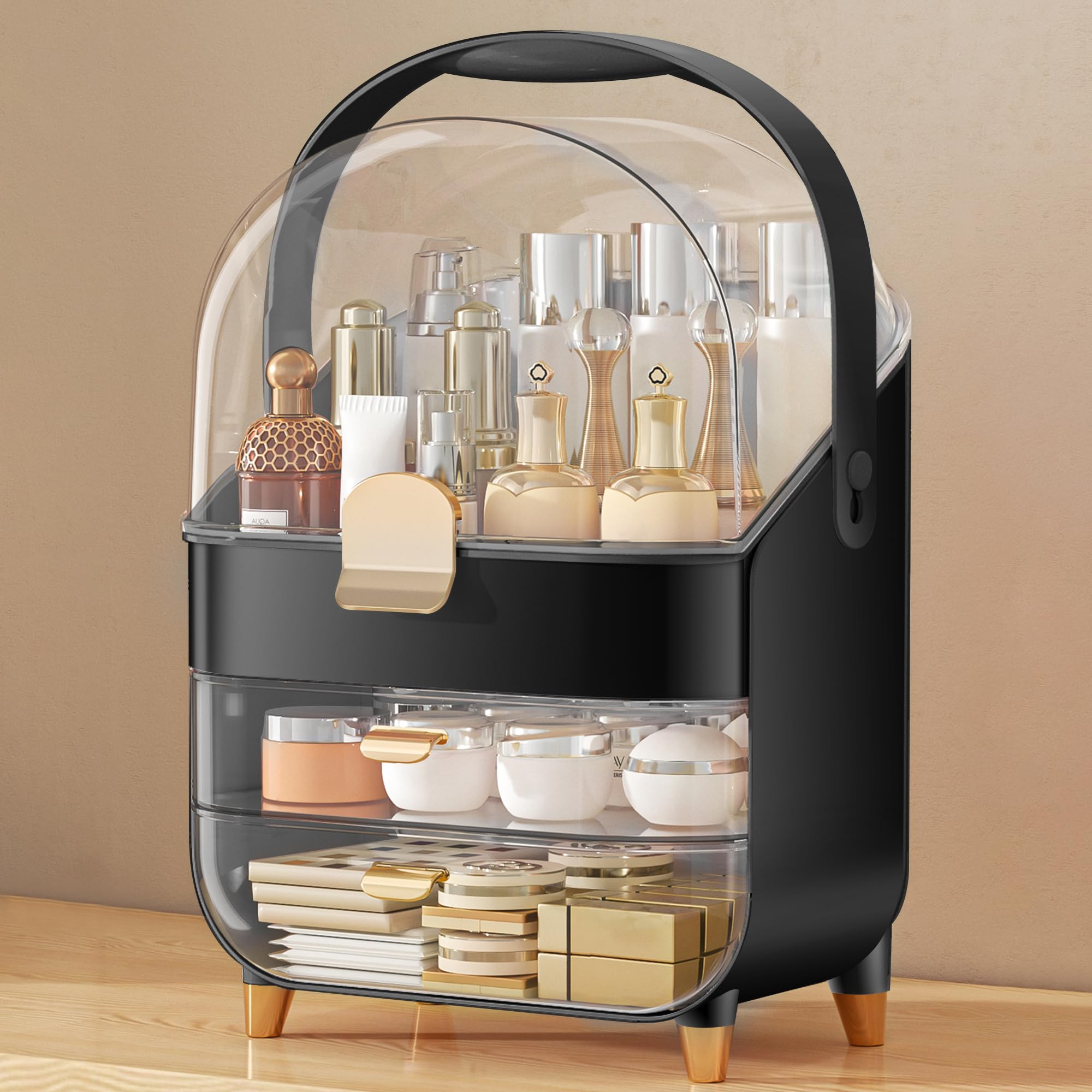 Photo 1 of Anylady Makeup Organizer Countertop - Black Cosmetic Display Case
