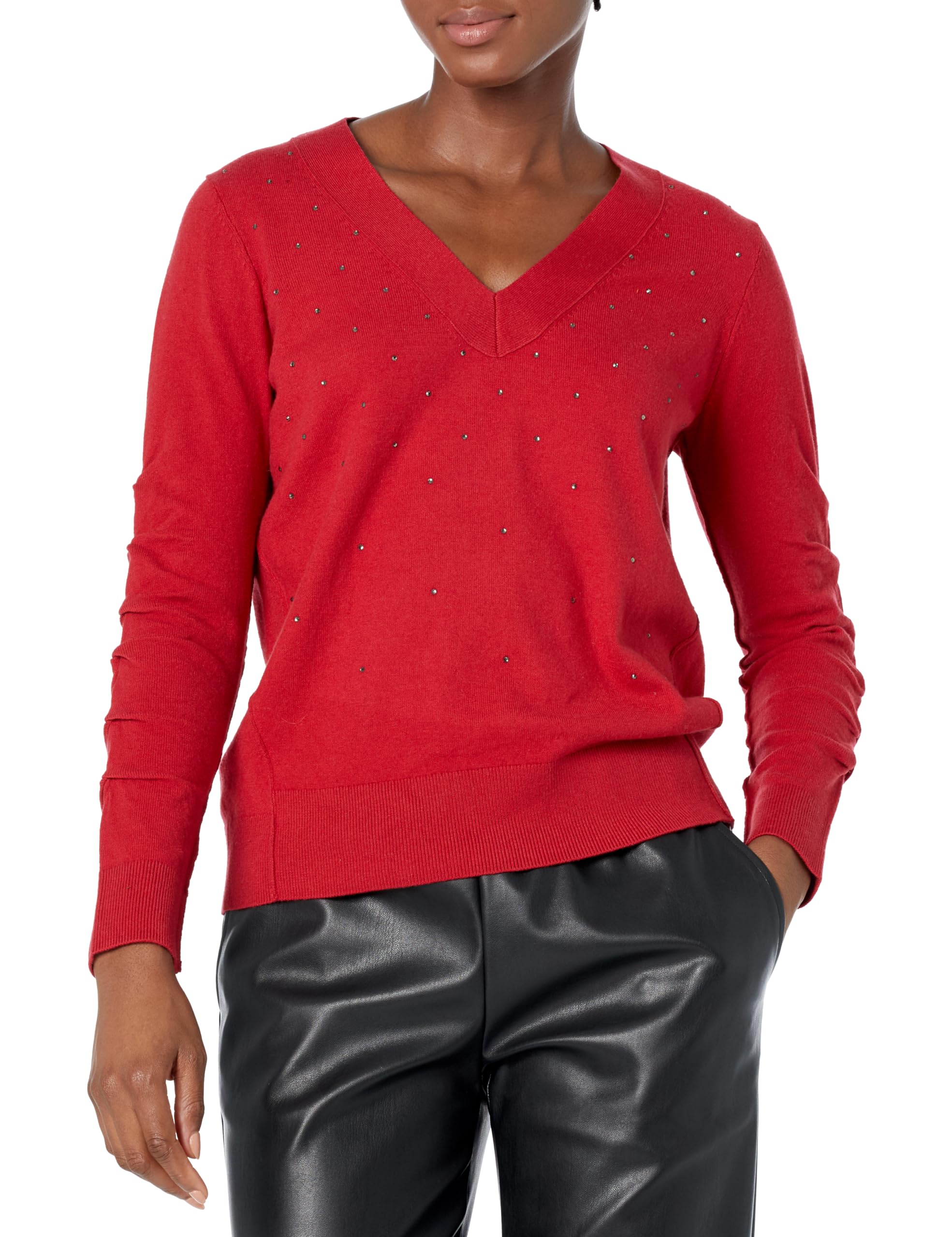 NIC ZOE Womens Relaxed Glam Sweater