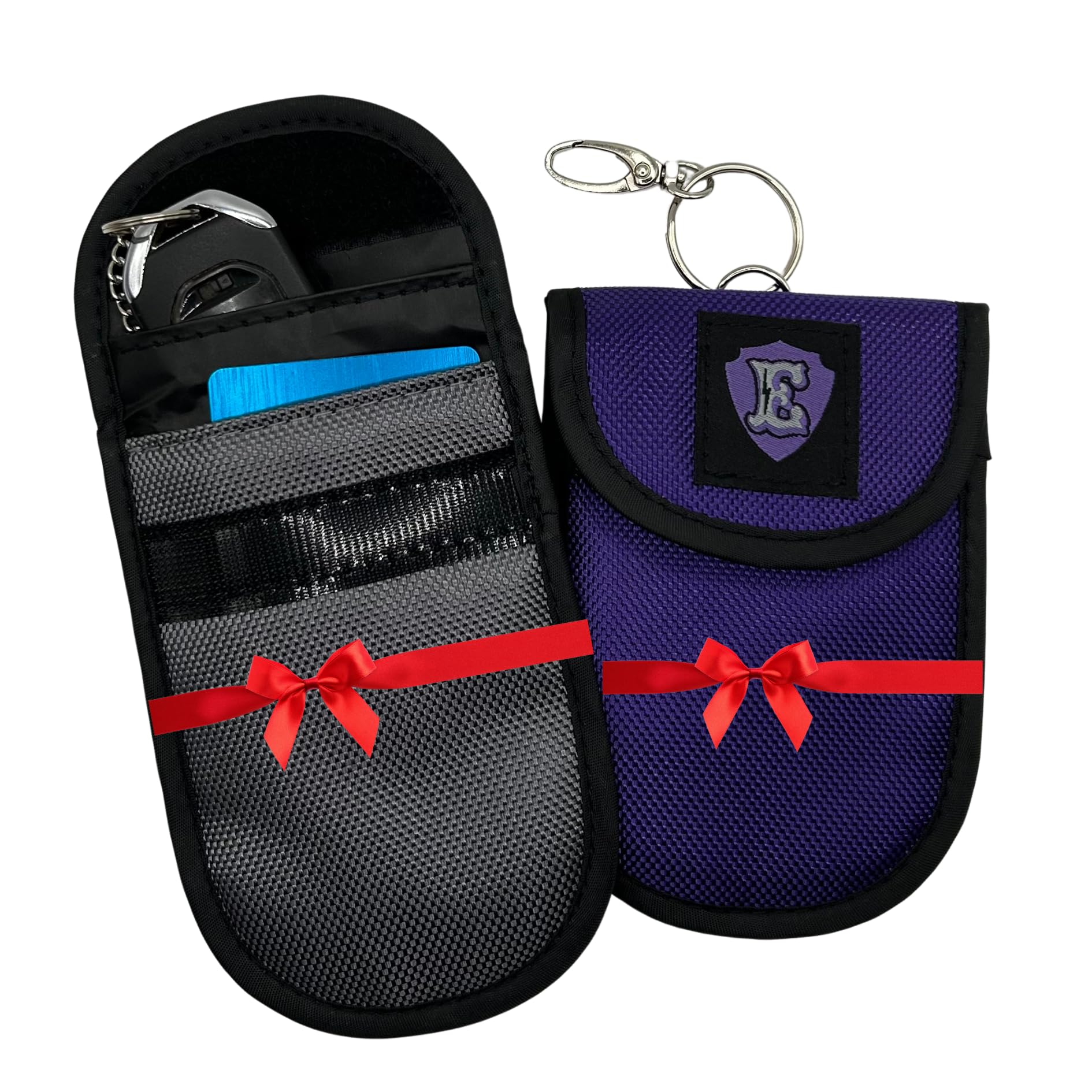 2 Pack Faraday Key Fob protector, Faraday Bags for Key Fob, Key Fob Signal Blocker, Faraday Pouch for Key Fob, RFID Key Fob Protector, RFID Blocking