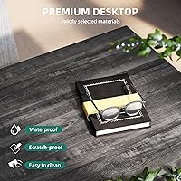 Vista 37 de Mesa de centro de granja con almacenamiento, mesa de cóctel de madera rústica, mesas de centro cuadradas para sala de estar, sala de reuniones