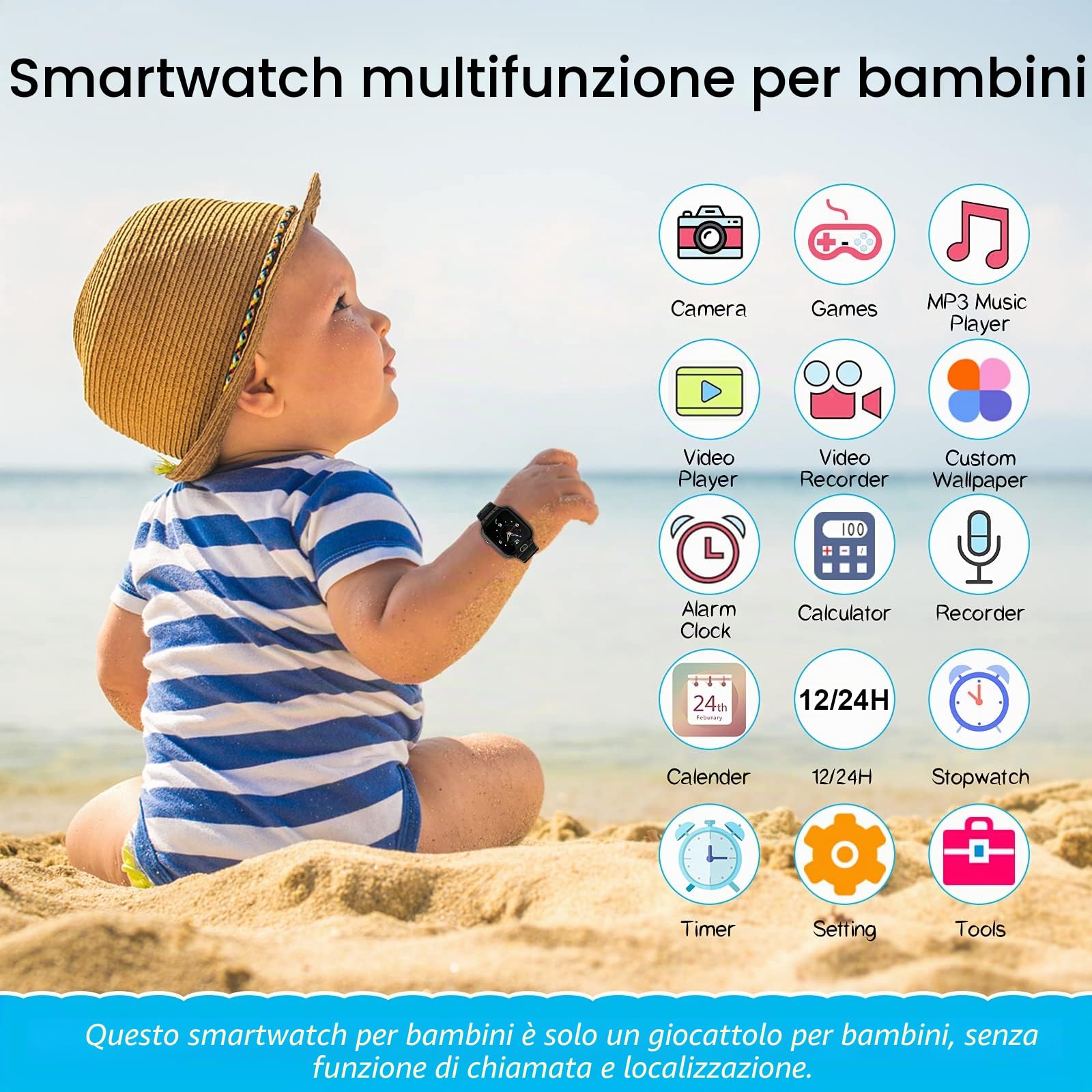 4G Smartwatch Bambini con GPS e Videochiamate, Orologio Telefono Bambino con Chiamate, Chat Vocale, SOS, Modalità Scuola, IP68, Contapassi, Sveglia, Fotocamera, Regalo per Ragazza e Ragazzo
