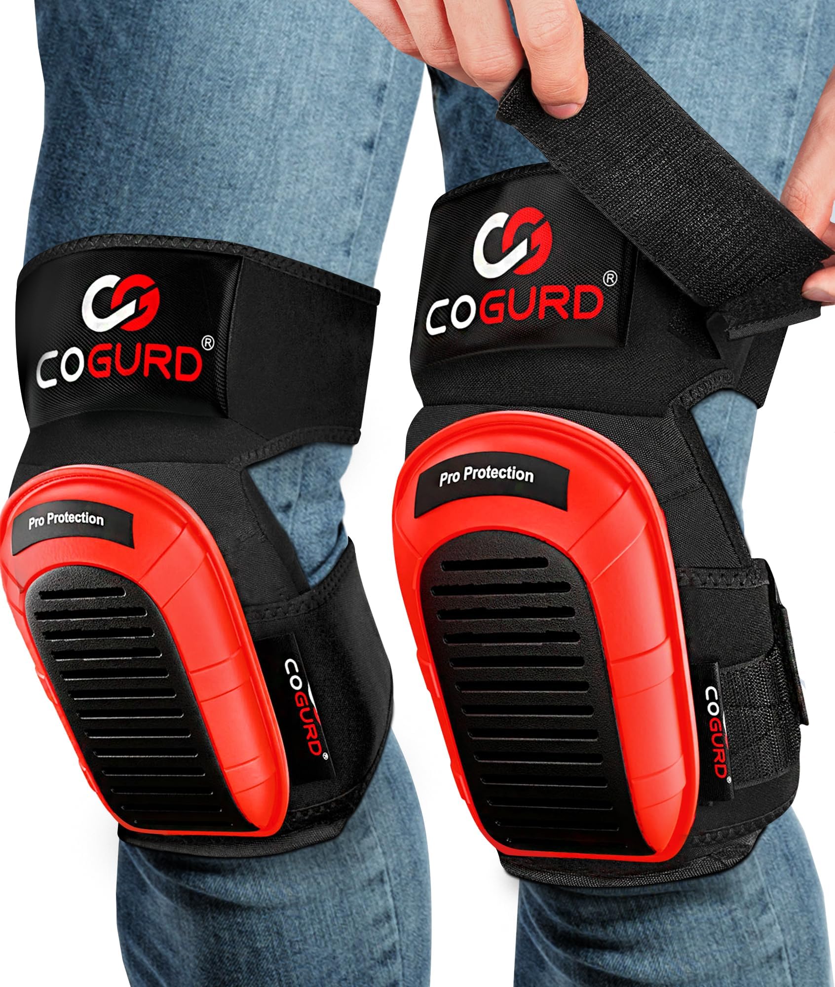 Knee Pads Construction knee pads for Work knee pads for men Gardening Flooring Cleaning Tiling Professional Knee Pad with Soft Gel Cushion Nos-slip Durable Waterproof Material Fits Men & Women
