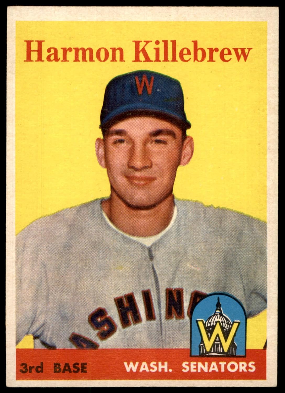 1958 Topps #288 Harmon Killebrew Washington Senators (Baseball Card) EX Senators
