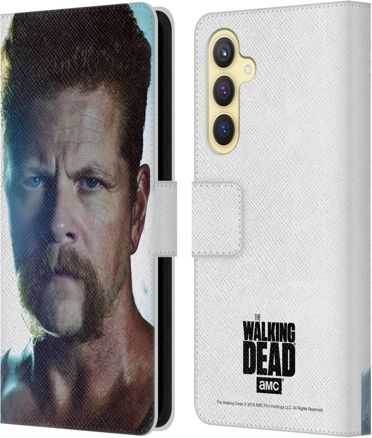 Head Case Designs Officially Licensed AMC The Walking Dead Maggie Characters Leather Wallet Case Compatible with Samsung Galaxy S23 FE 5G