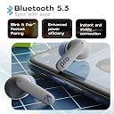 GOBOULT Z40 Pro with 100H Playtime, Zen Quad Mic ENC, 45ms Low Latency Gaming, Premium Rubber Grip Case, 13mm Bass Drivers, Bluetooth 5.3, TWS Truly Wireless in Ear Earbuds (Lavender) gallery image