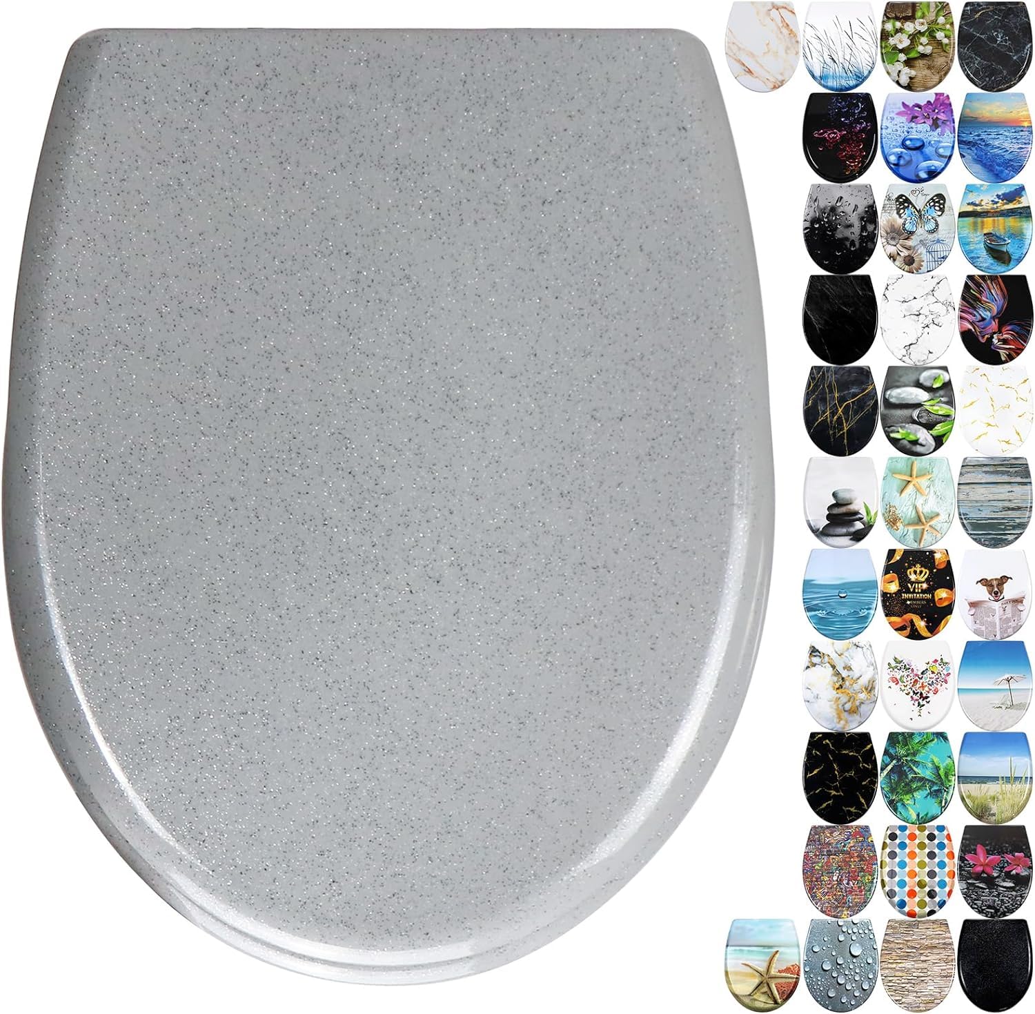 Fanmitrk Duroplast Soft Close Toilet Seat-Quick Release Toilet Seats with Top Fixing — image 1
