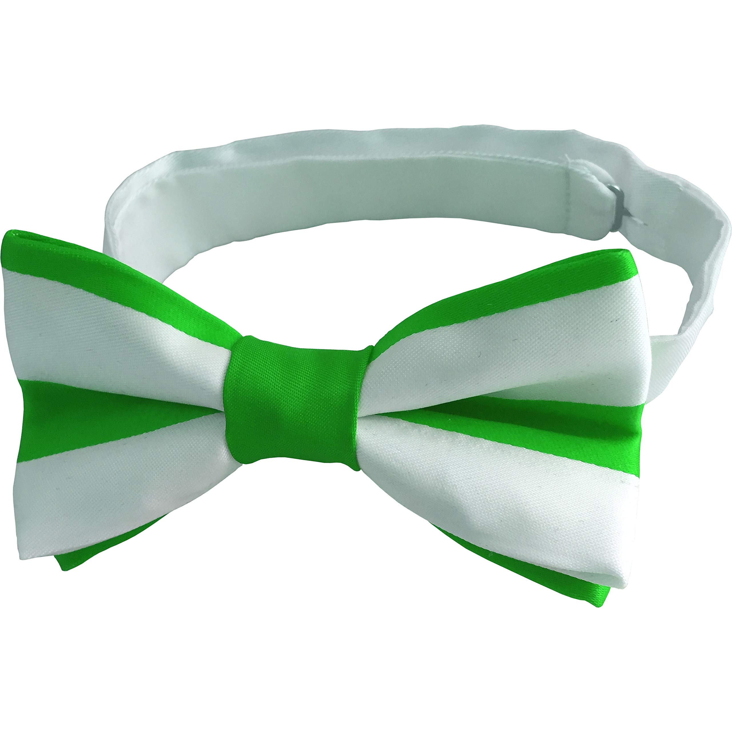 Men's Emerald Green & White Bow Tie (St. Patrick's Day)