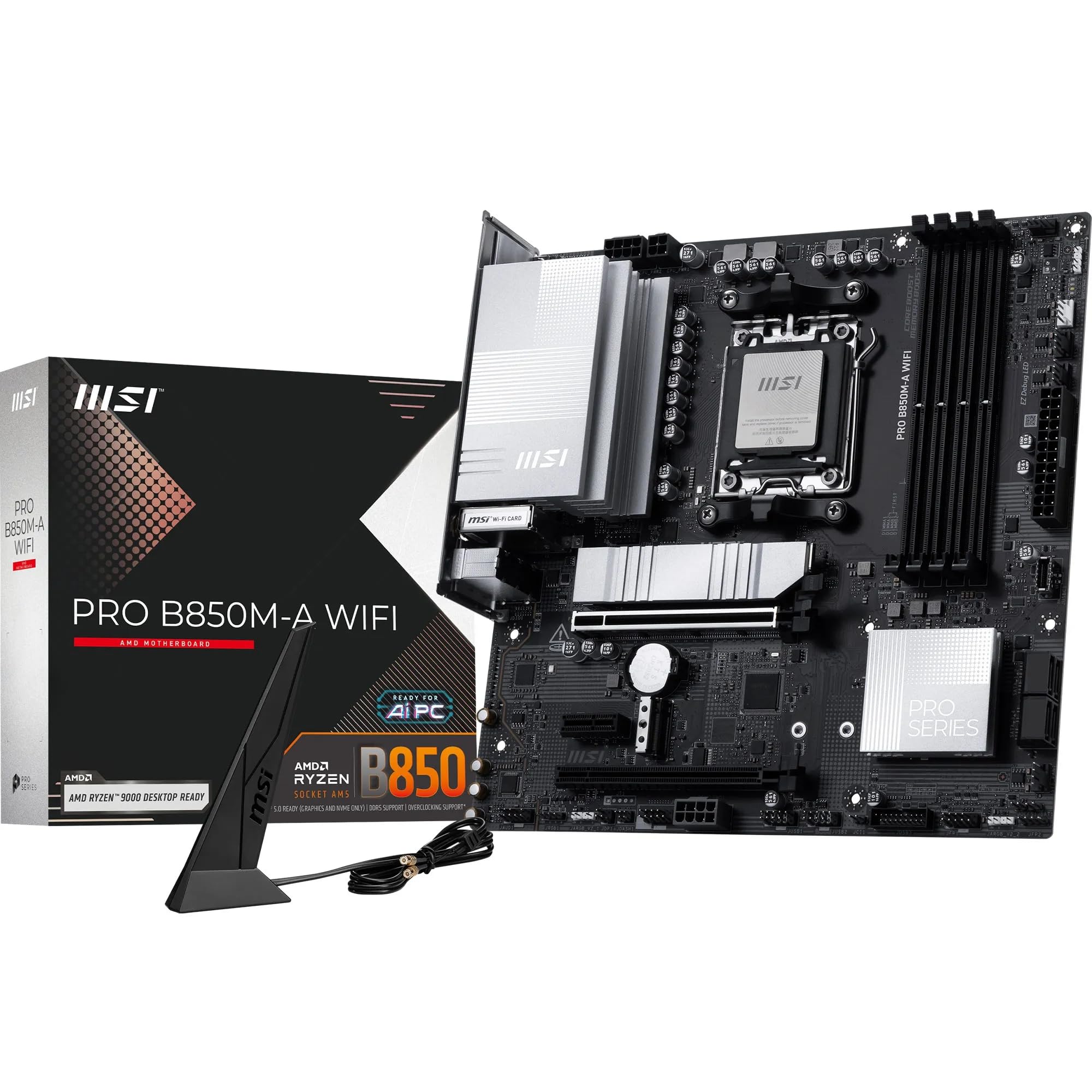 Amazon.com: MSI PRO B850M-A WiFi Motherboard, mATX - Supports AMD