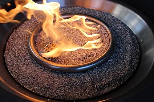 Miniatura 7 de Arena de sílice gruesa de 10 libras para fogatas de gas y madera y lugares de fuego, a prueba de calor y fuego, embalaje a prueba de derrames,