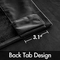 Vista 236 de MIULEE Cortinas de terciopelo de 63 pulgadas de largo, 2 paneles de cortinas opacas de lujo para dormitorio, sala de estar, cortinas de ventana