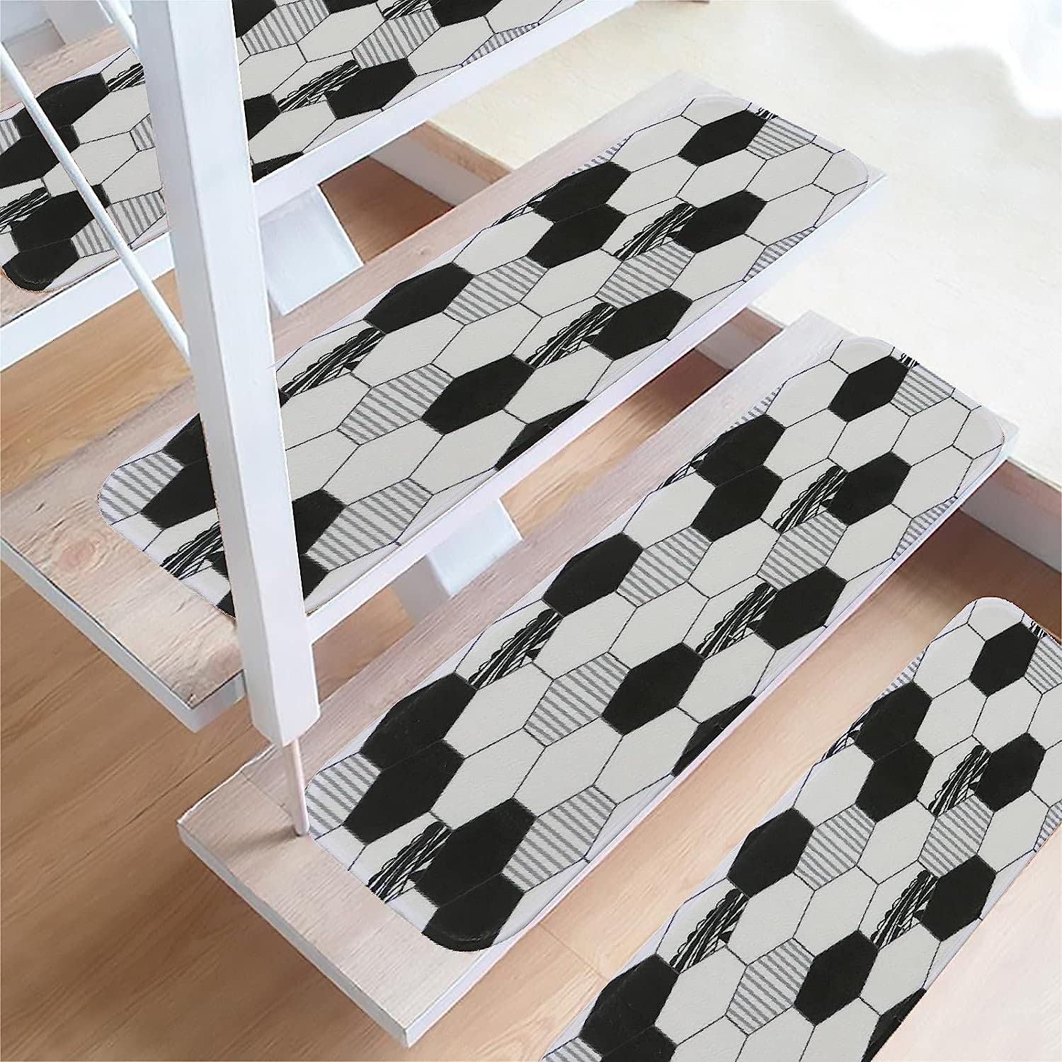 Pedate per Scale in Moquette Confezione da 1/5/6/7/13/14/15 Decorazioni per la casa Strisce morbide Antiscivolo per Moquette Gradini per Scale di Sicurezza Strisce Pedate per trazione per sc