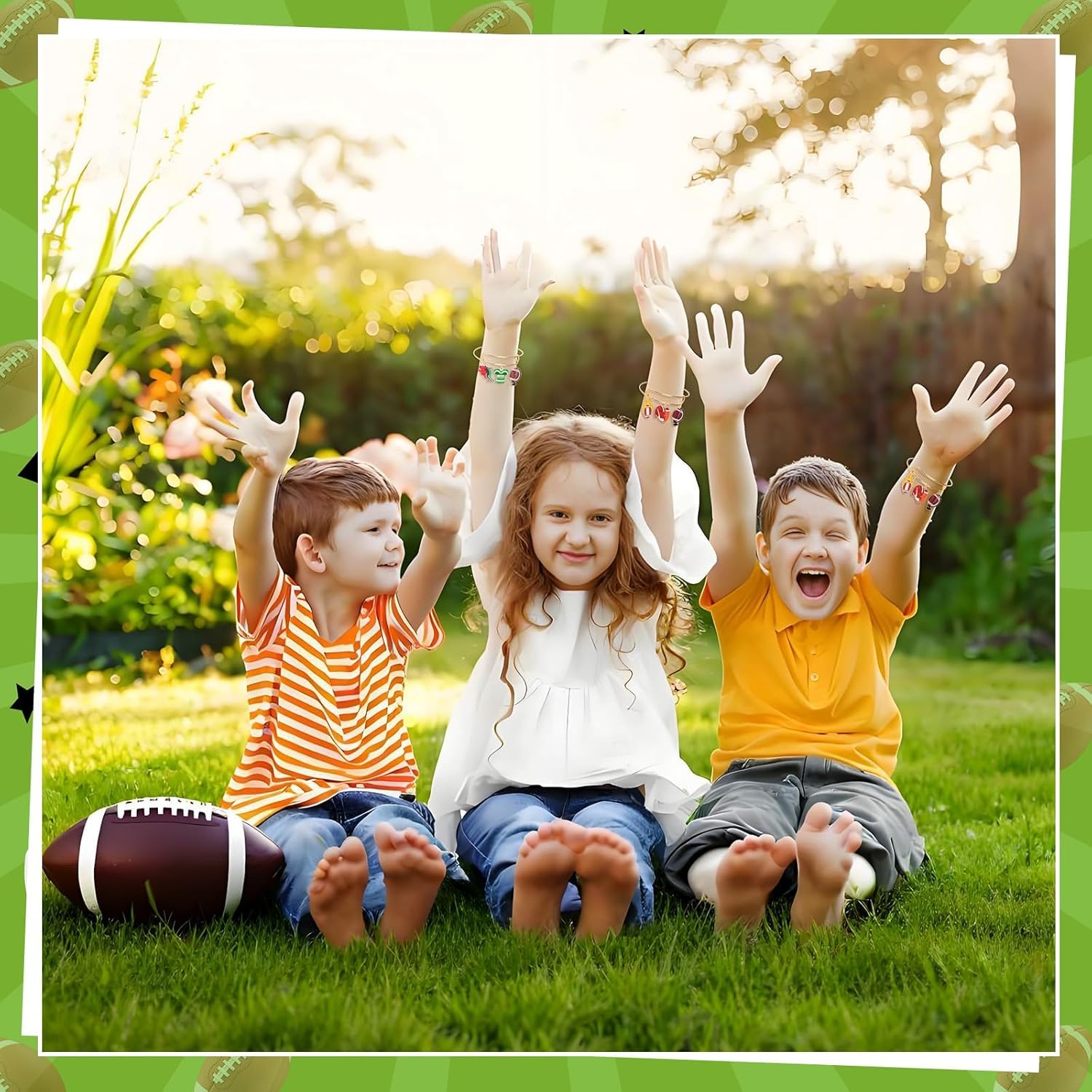 MARFOREVER 40Pcs/20 Pairs Sport Charms Football Charms for Jewelry Making, Assorted Super Ball Football Player's Bat Charm Pendants for DIY Crafts Bracelet Necklace Earrings Making Accessories - Image 6