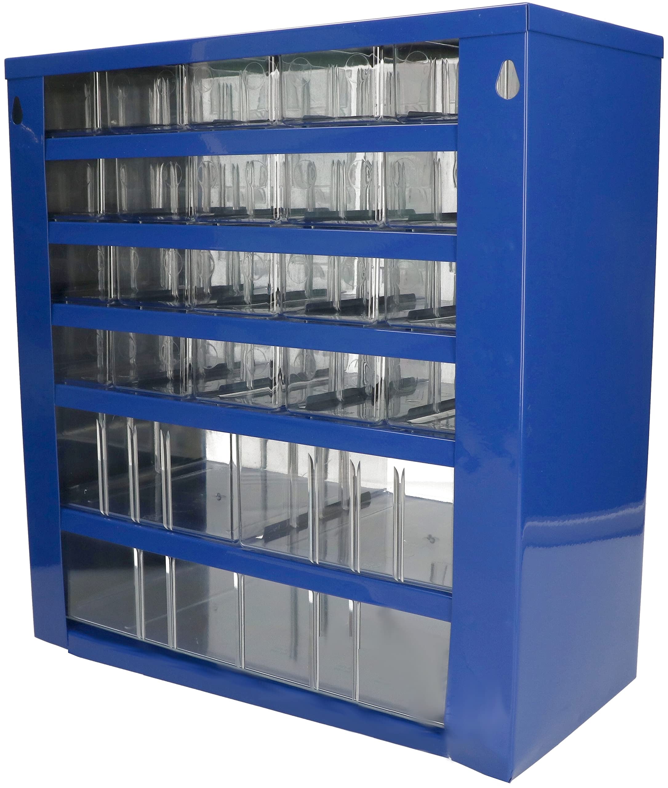 KOTARBAU® Werkstatt-Aufbewahrungsbox mit Schubfächern 306x327x155 Sortierkasten 20K2M1G Kleinteilemagazin Blau Metall