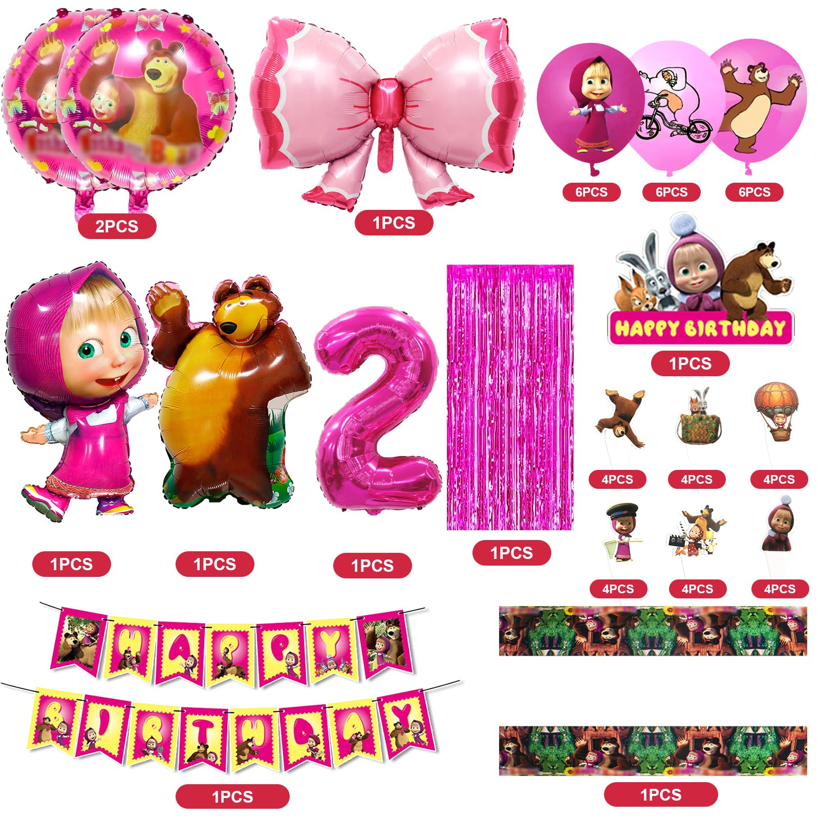 41PC Decorazioni per Compleanni Feste,Palloncini