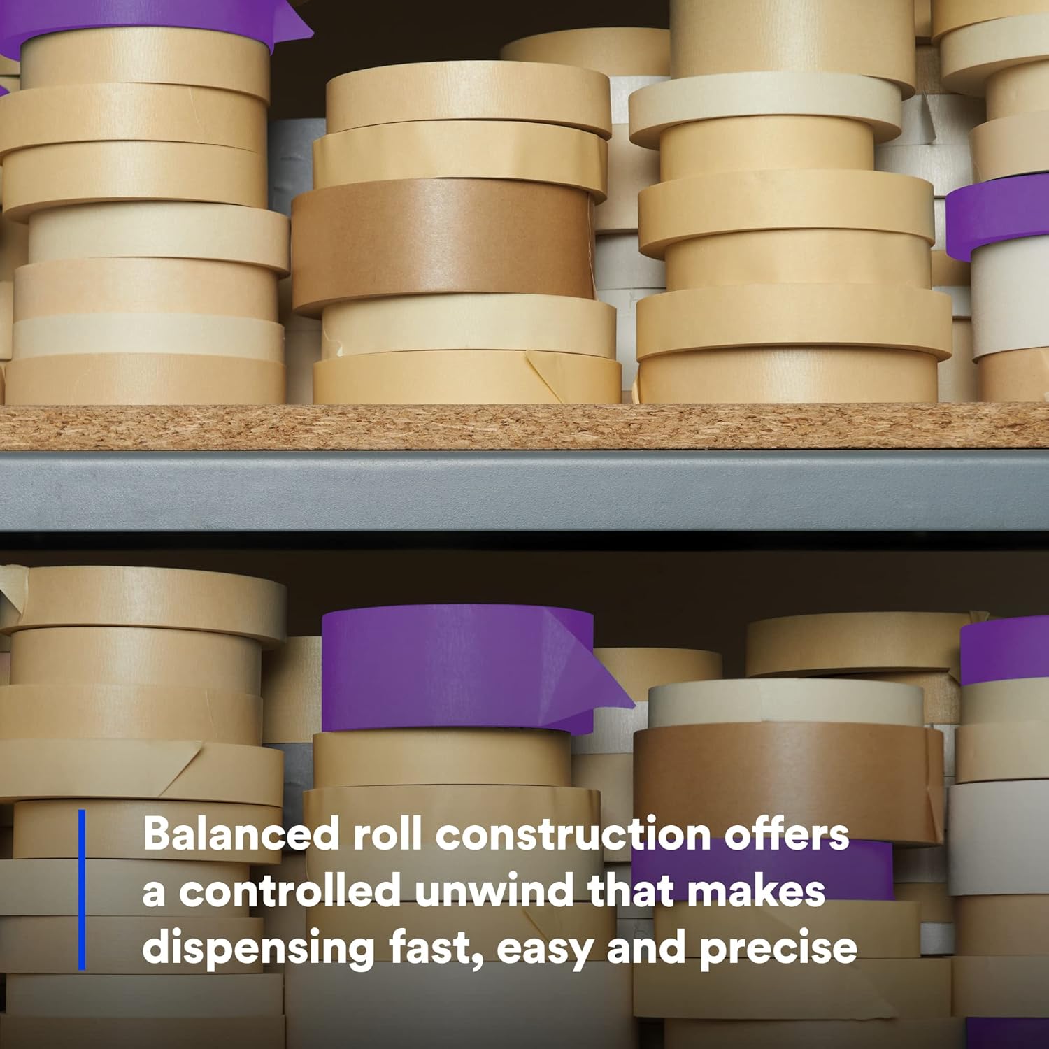 3M Performance Masking Tape 2364, Clean Removal, Versatile Adhesive, Tan Color, 6.5 mil, 48 mm x 55 m, 24 Rolls