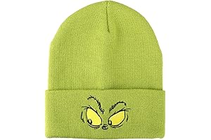 Adorable Grinch Beanie: Grinch Apparel For Christmas Fun