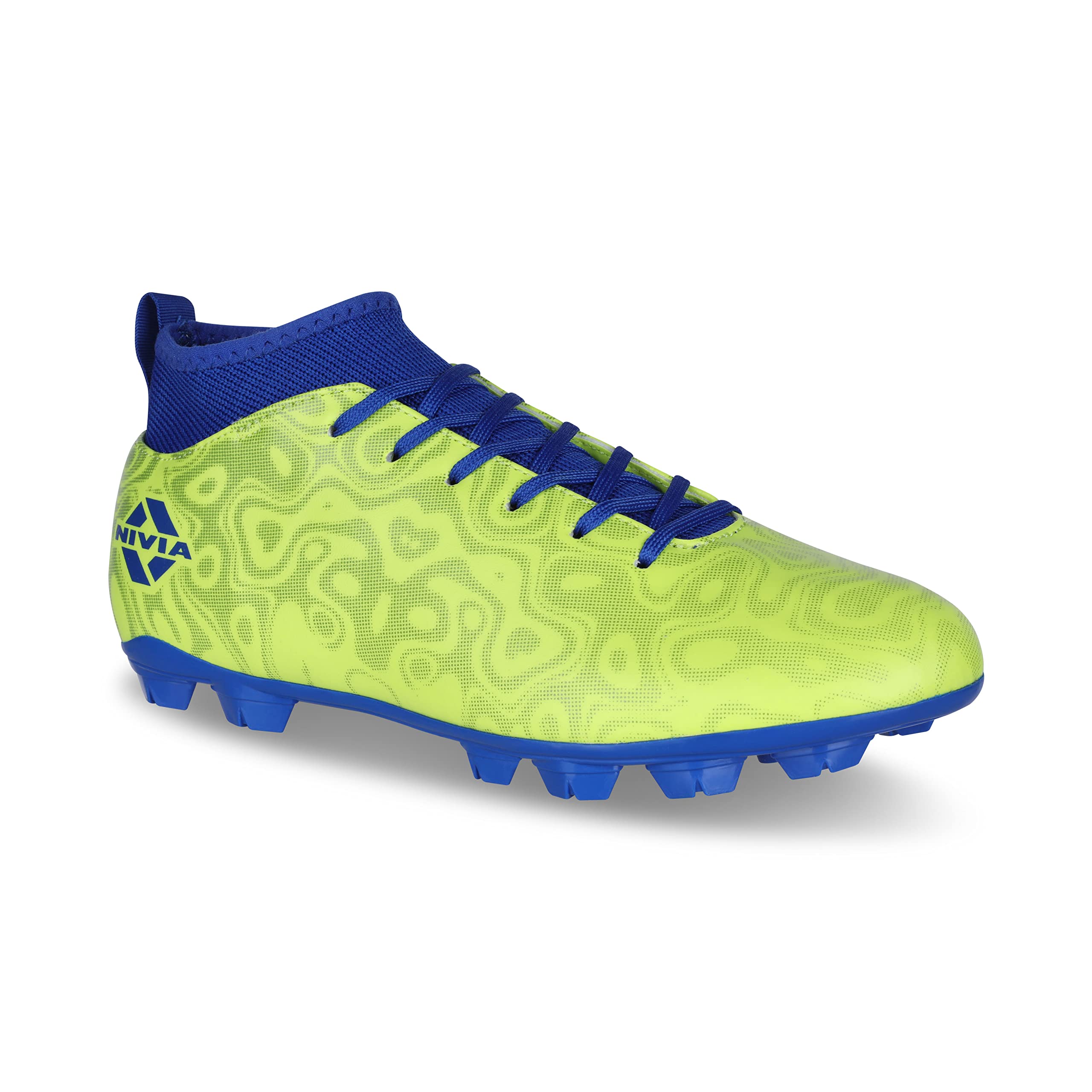 Nivia PRO Carbonite 5.0 Football Shoes for Men/Sports and Athletic Footwear with PVC Synthetic Leather Upper/Comfortable Football Shoes (Sulfhur Green) UK-11 (B0BH86RRGM) Amazon Price History, Amazon Price Tracker