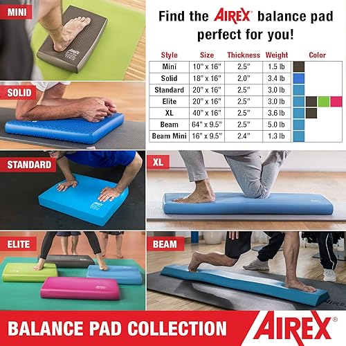 Miniatura 5 de AIREX Almohadilla de equilibrio  Entrenador de estabilidad para equilibrio, estiramiento, terapia física, ejercicio, movilidad, rehabilitación y