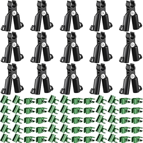 Clip de conector de enrejado ajustable para plantas, estacas de plástico para jardín, conector de plástico tipo A, clip de hebilla para juntas de