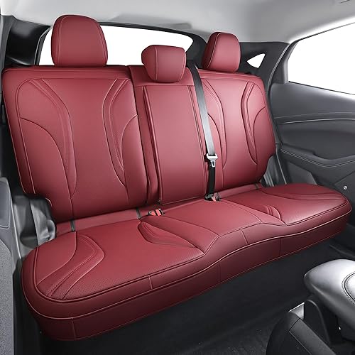 Miniatura 2 de INCH EMPIRE Funda de asiento de automóvil de ajuste personalizado para Ford Mustang Mach E, protector de cojín de cuero sintético para 2021 2022