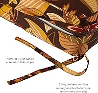 Vista 101 de Greendale Home Fashions 2-Piece Outdoor Deep Seat Cushion Set, Steel Blue Stripe