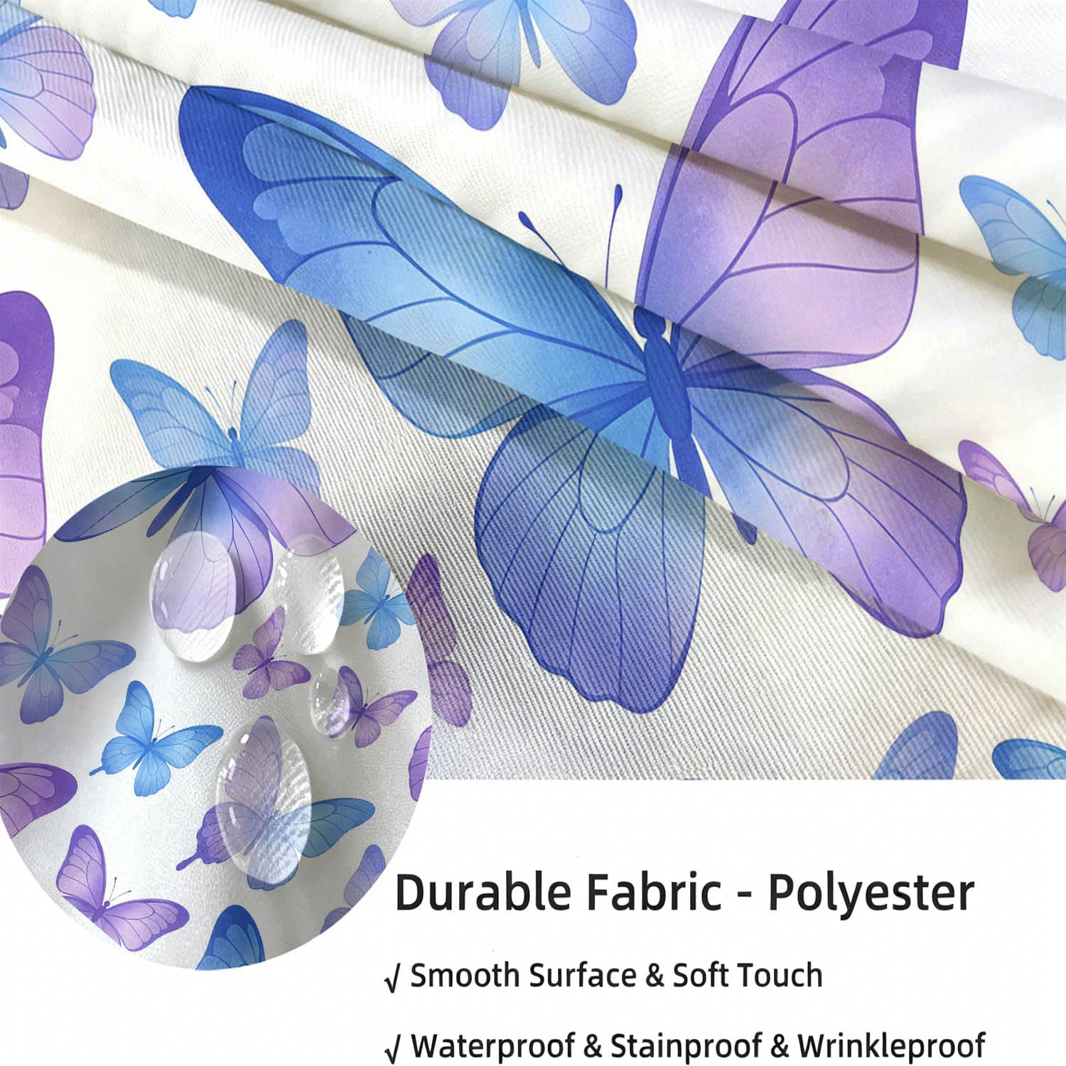Tovaglia Rettangolare 160x240 cm Farfalle Poliestere