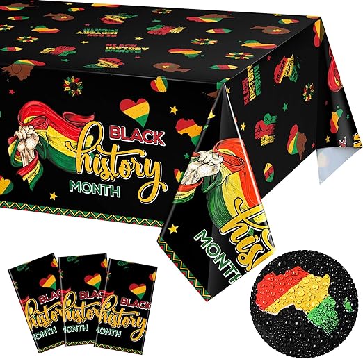 Black History Month Tablecloth I Am Black DT04