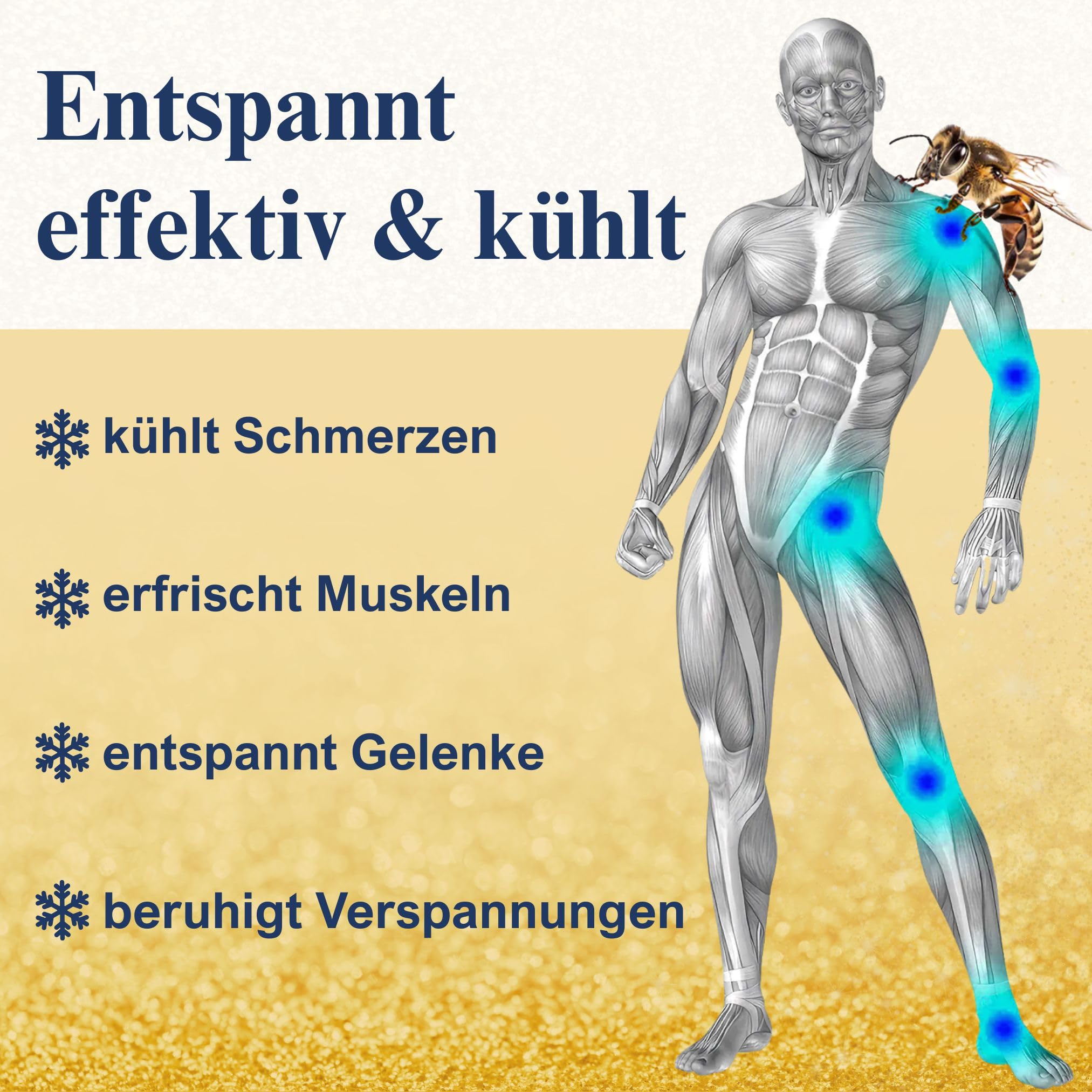 Die ECHTE Bienengiftsalbe – API-REGENT – naturreines Bienengift & ätherische Öle – kühlende Pflege für Muskeln & Gelenke – Seit 1844 – das Original aus Deutschland – ohne Konservierungsstoffe – 50 ml