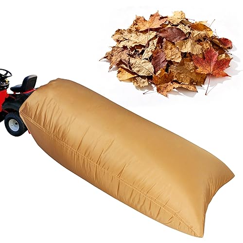 Large Lawn Tractor Leaf Collection Bag with Large Capacity Compatible with Ride-in Lawn Mowers-Two Bags Material Collection Systems,97 inch ST95000 Fast Opening Leaf Bags