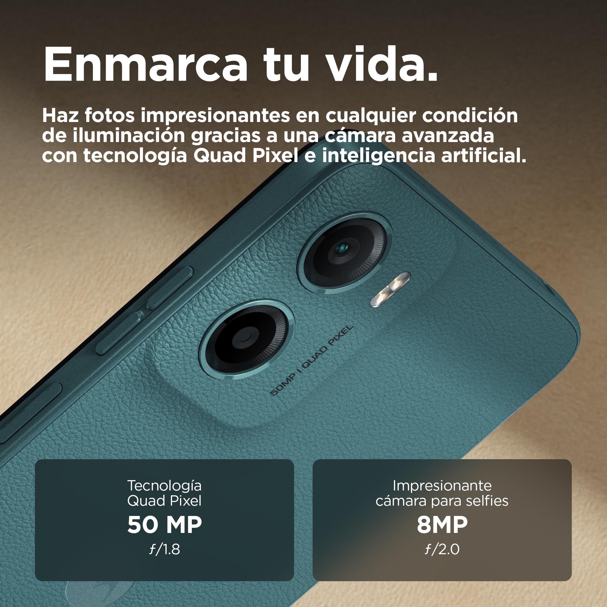 Moto g05 24GB (8G+16GB RAM Boost)/256GB Azul, España, Pantalla superbrillante de 6.67 Pulgadas, Sistema de cámaras de 50 MP, Modo Retrato con IA, Soft luxe, Corning Gorilla Glass 3, batería 5200 mAh