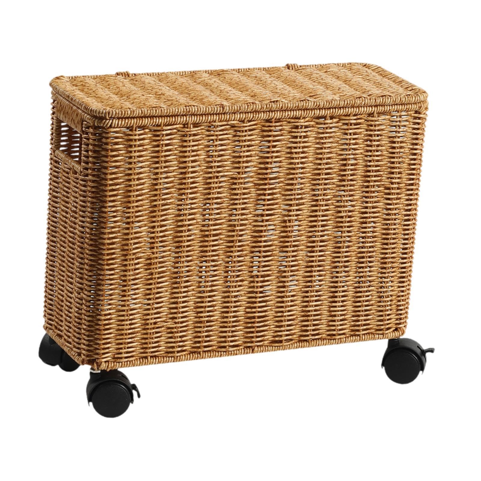 Panier rangement étroit en osier Milageto 38x15x33 cm pour placard