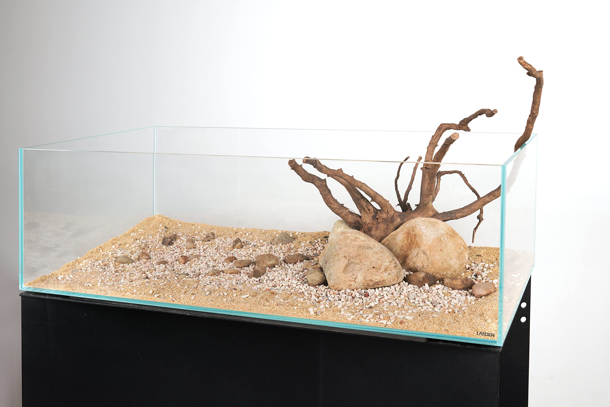 LANDEN Betanu Aquascape Sable pour paysage d'aquarium, gravier cosmétique naturel, sable décoratif pour aquarium, gravier de couleur claire 3 à 5 mm, 2 L (3,2 kg)