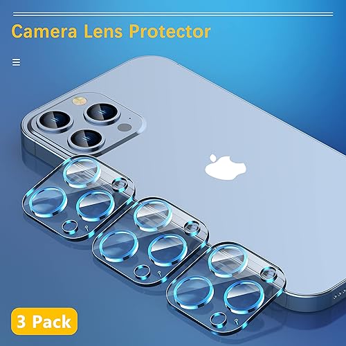 Miniatura 547 de UniqueMe [Paquete de 3 protectores de lente de cámara compatibles con iPhone 14 Pro Max/iPhone 14 Pro, vidrio templado, [compatible con fundas]