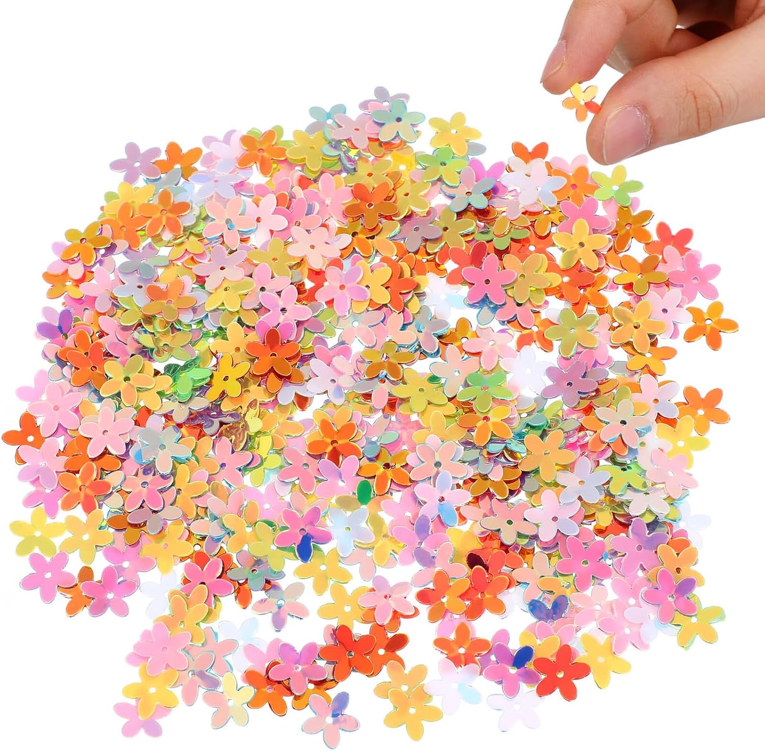 Colorful Flower Shape Party Confetti Romantic Wedding Decoration Sequins for Table Balloon Fillers Anniversary Birthday Year Celebration
