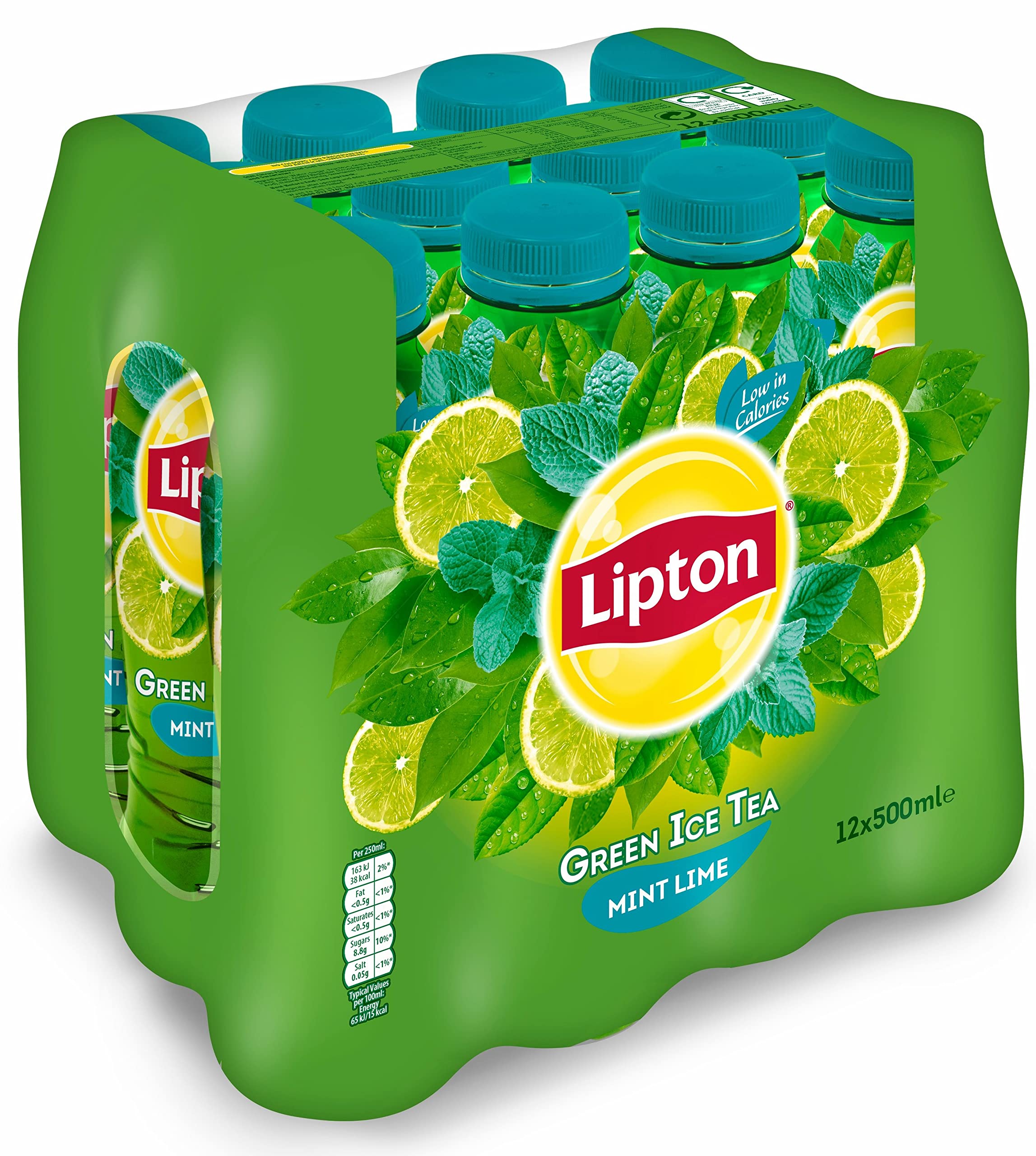 Buy Lipton Ice Tea, Green Tea Mint Lime 500ml (Pack of 12) Online at